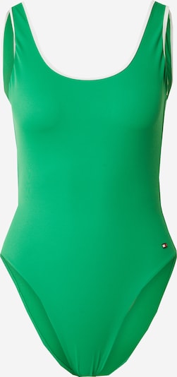 Tommy Hilfiger Underwear Jednodijelni kupaći kostim u zelena / bijela, Pregled proizvoda