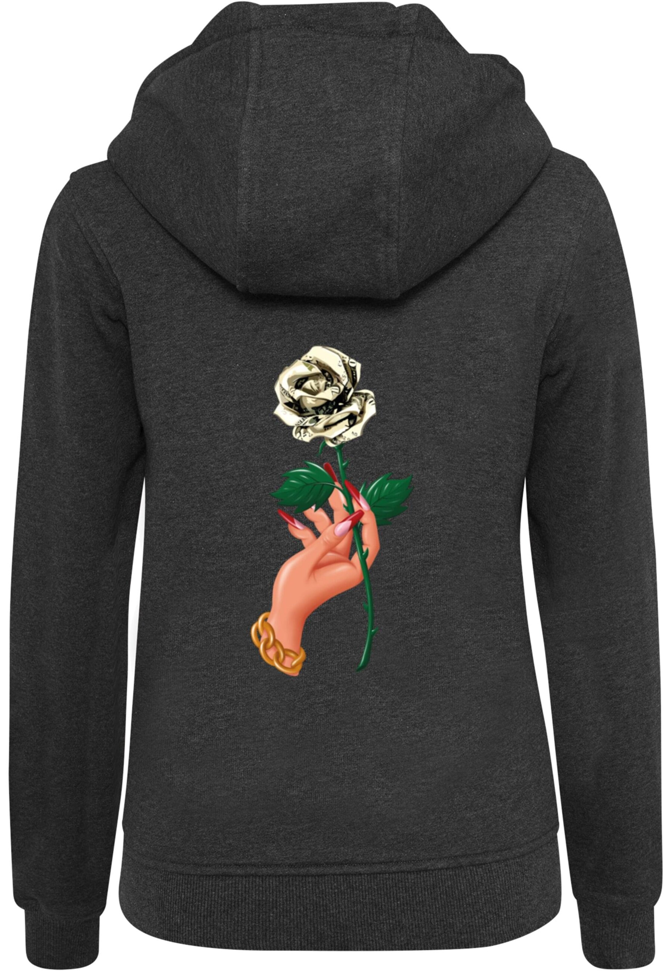 Sweat-shirt 'Love Is Blind Love Is Cruel' Mister Tee en gris