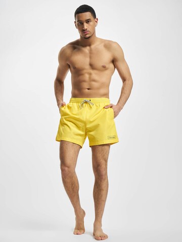 Calvin Klein Swimwear Board Shorts in Yellow