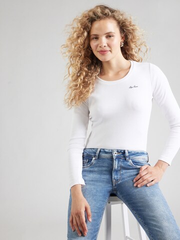 Pepe Jeans Μπλουζάκι σε λευκό: μπροστά
