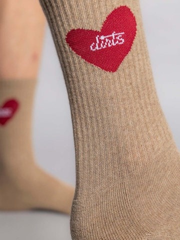 Dirts Socks 'Heart Socks 2.0' in Brown