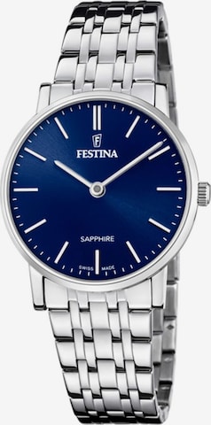 FESTINA Analog watch 'Festina - Watch Swiss Made - Quartz watch movement - Watch case width: 29.3 mm' in Blue: front