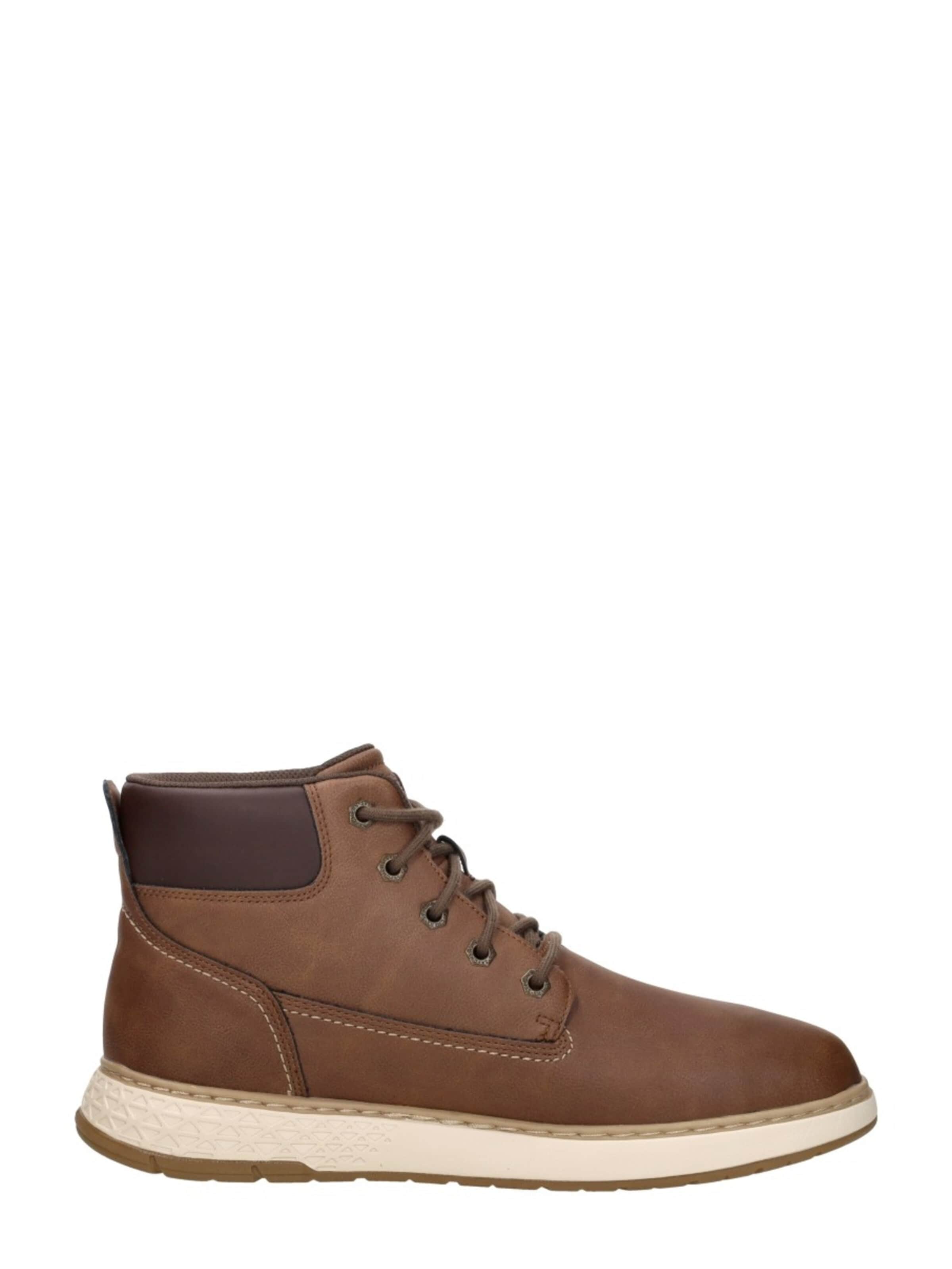 SKECHERS Veterlaarzen 'Relaxed Fit: Garlan - Deno' in Bruin