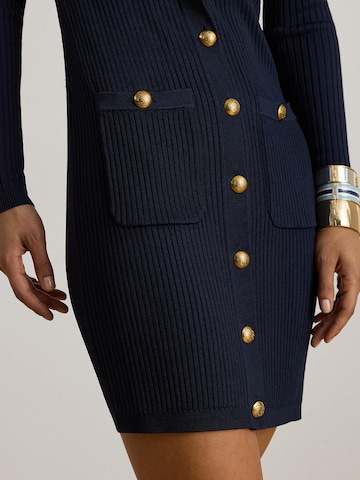 Lauren Ralph Lauren Pletené šaty - Modrá