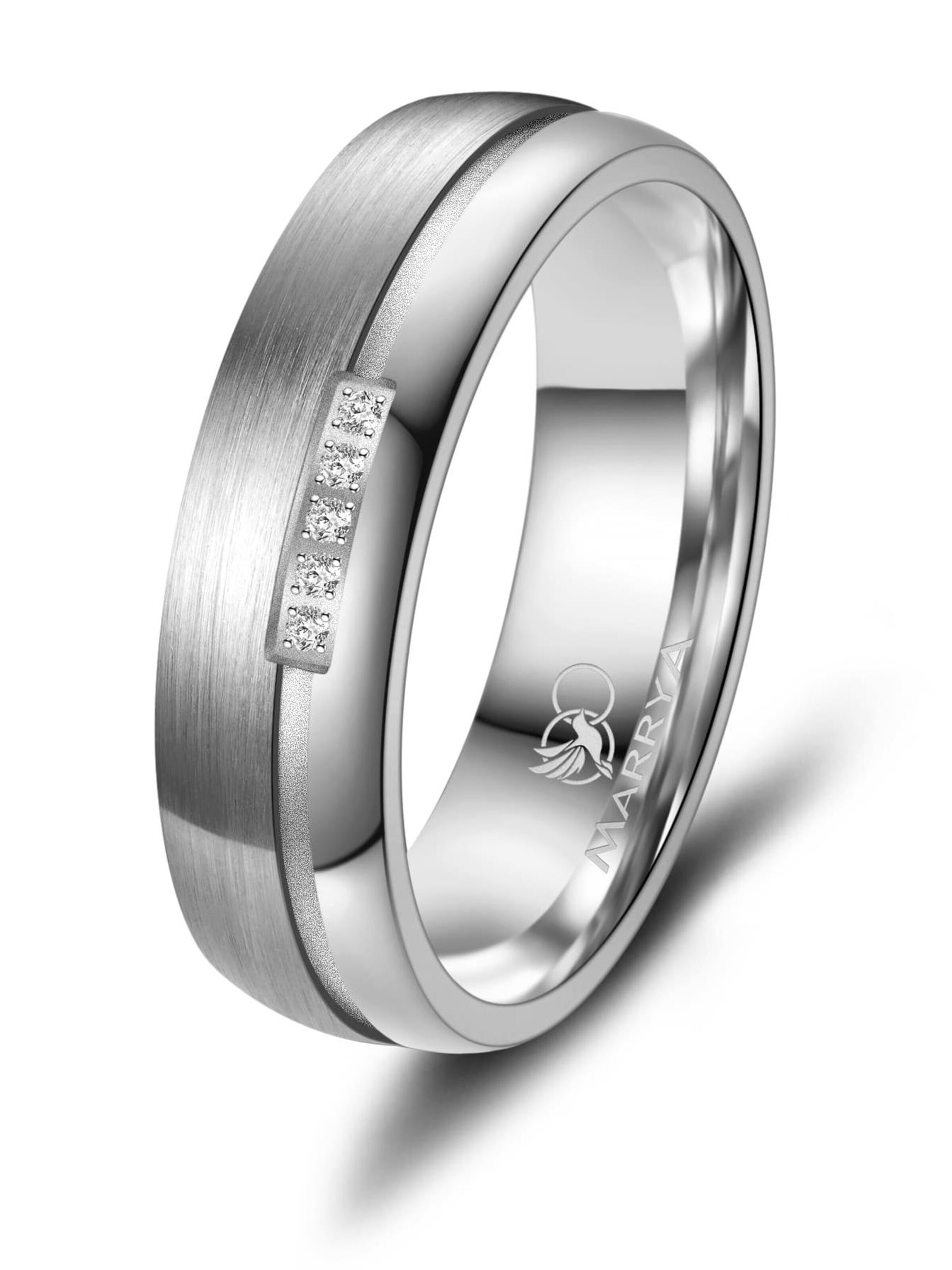 MARRYA Ring 'MARRYA TI-22 Ehering aus Titan' in Silver