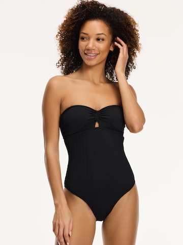 Shiwi Bandeau Swimsuit 'Zia' in Black: front