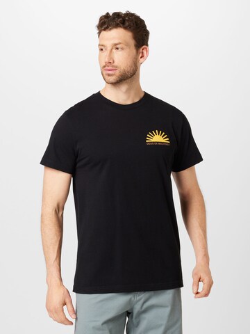DEUS EX MACHINA Tričko 'Sunflare' – černá: přední strana