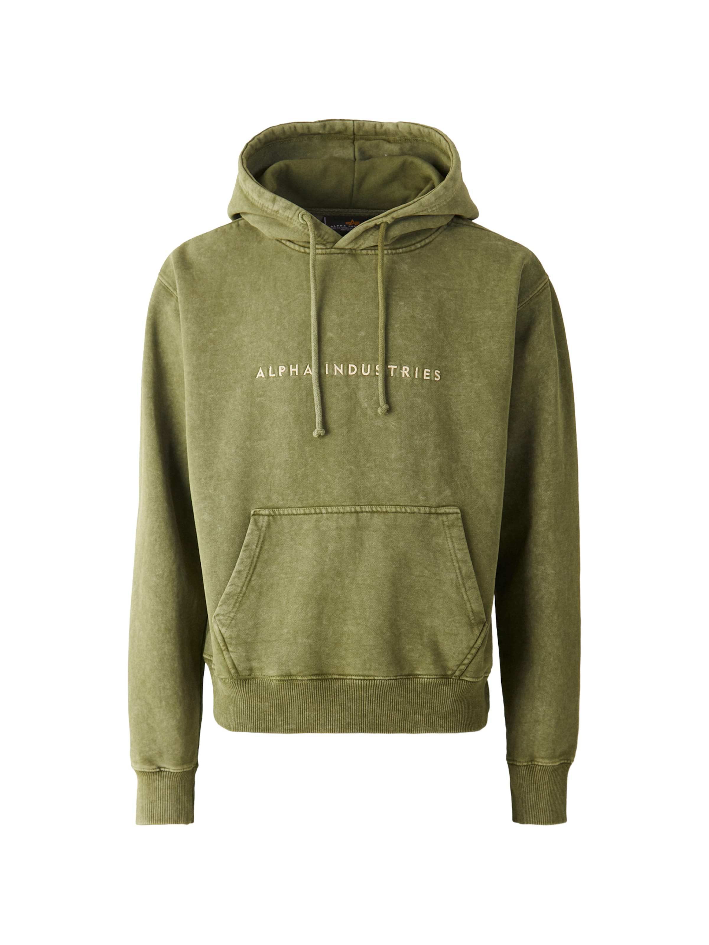 ALPHA INDUSTRIES Суичър в зелено: отпред