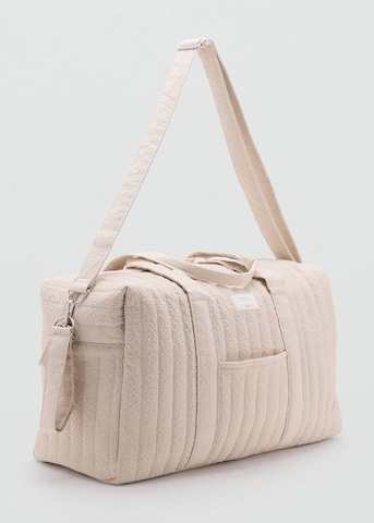MANGO KIDS Diaper Bags 'Cuadrosb' in Beige
