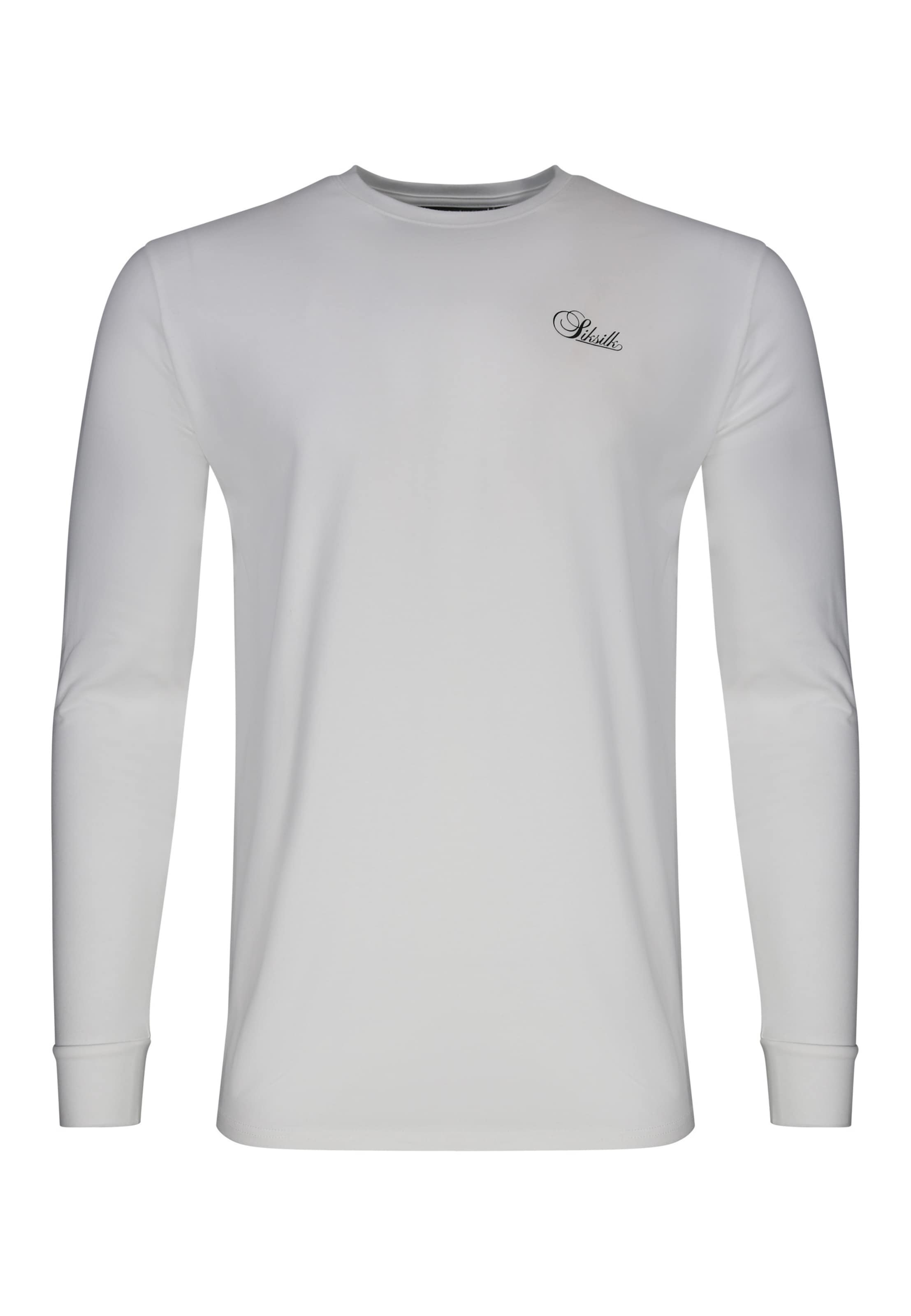 SikSilk Koszulka 'Essentials' w kolorze biały: przód