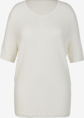 Emilia Lay Sweater in White: front