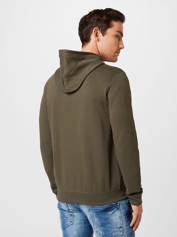 Cars Jeans Zip-Up Hoodie 'ISCAR' in Green