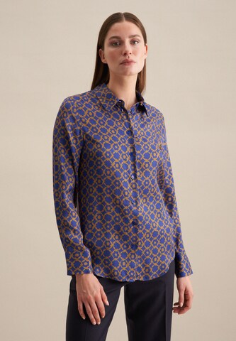 SEIDENSTICKER Blouse ' Schwarze Rose ' in Blauw