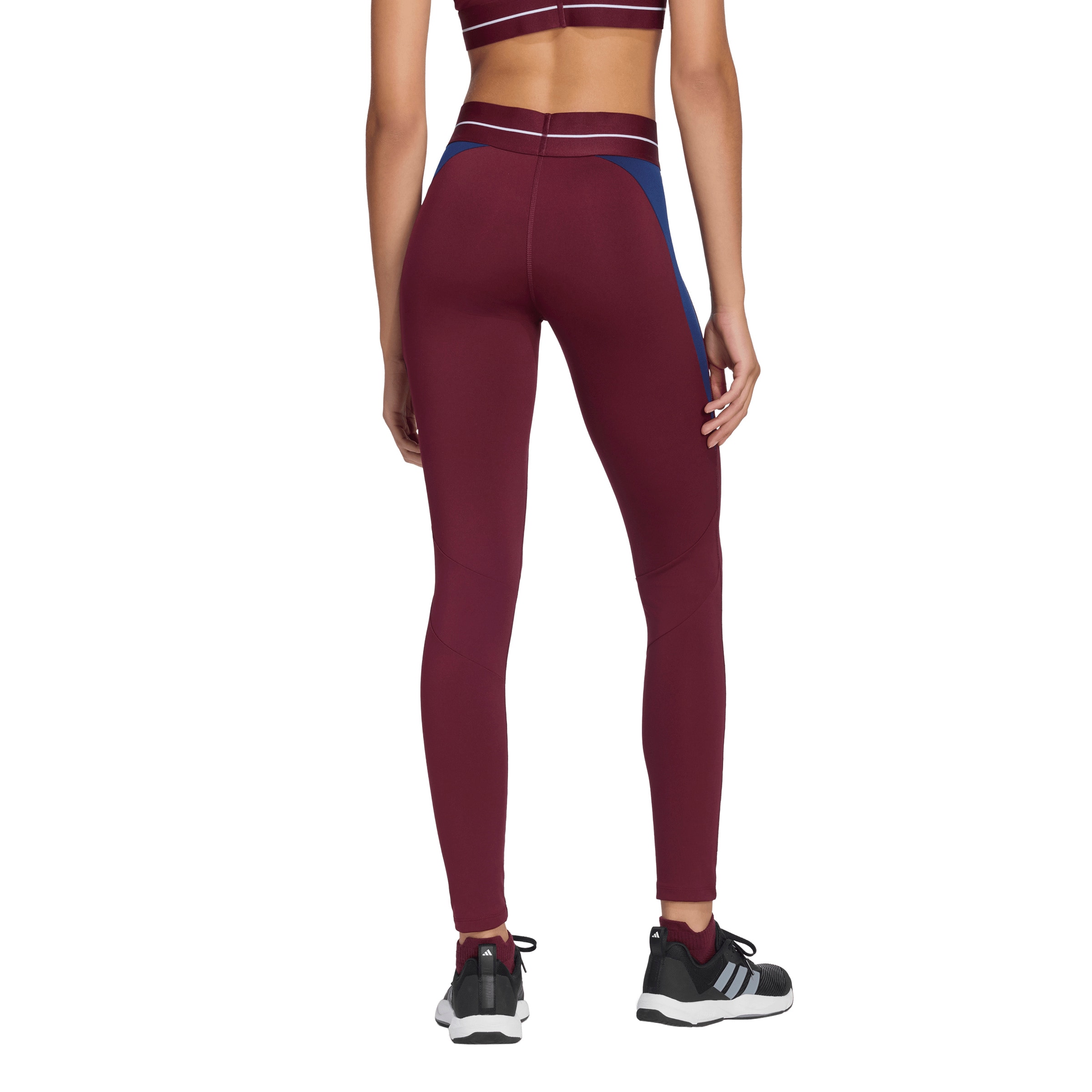 ADIDAS PERFORMANCE Skinny Fit Спортен панталон 'HYG DNA' в кафяво
