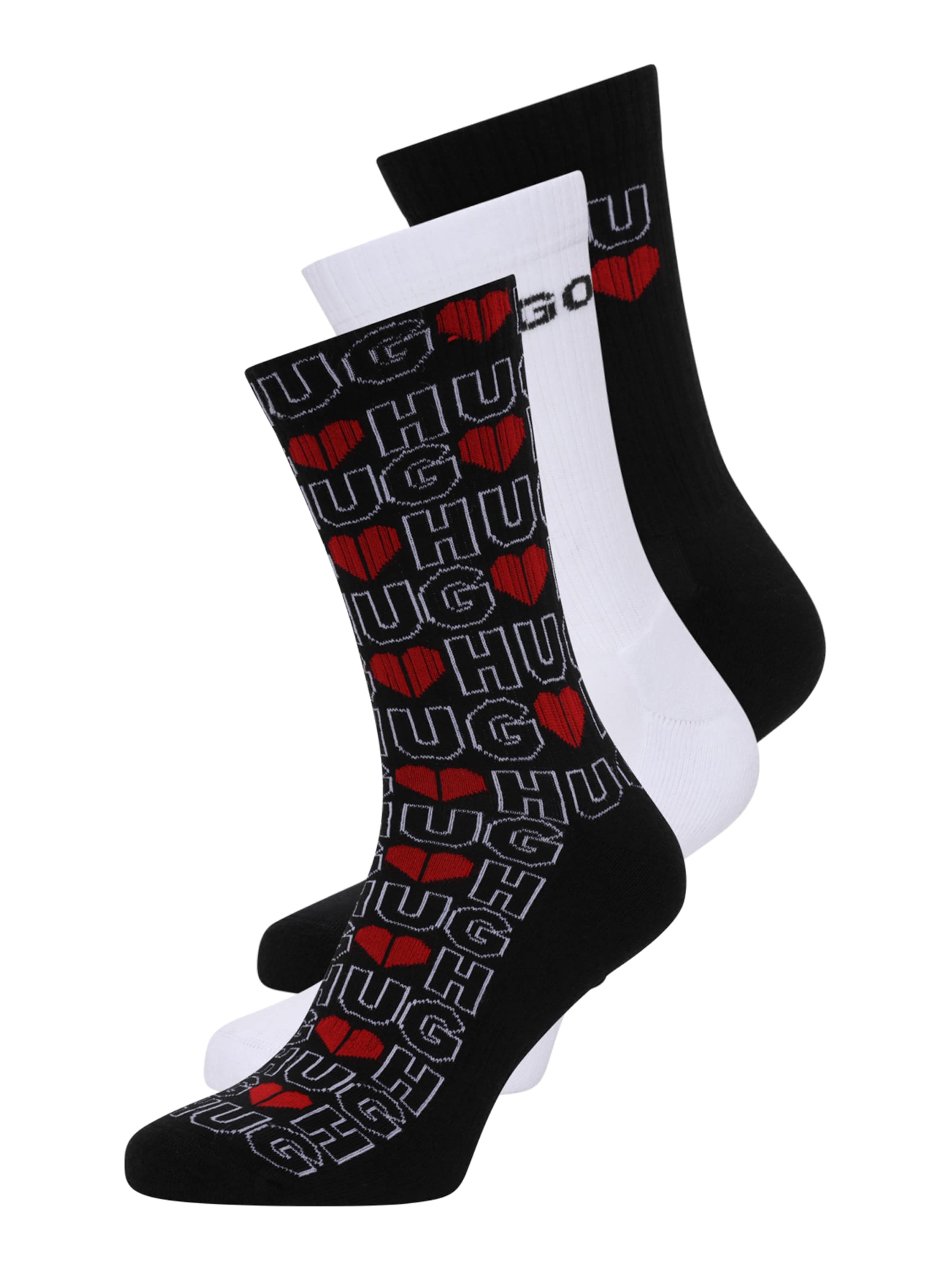 Calzino 'VALENTINE' di HUGO in nero: frontale