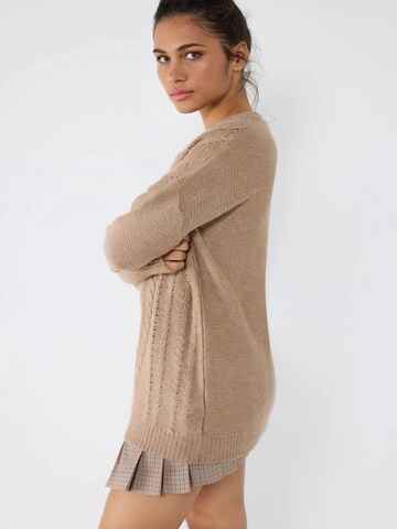 No Matter What Pullover in Beige
