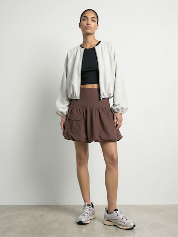 HYPEDROP Bluza rozpinana 'HDEsme' w kolorze szary