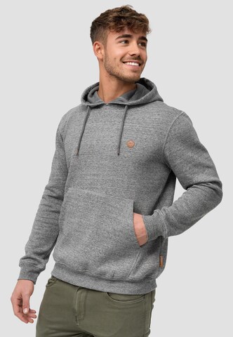 INDICODE JEANS Sweatshirt in Grey: front