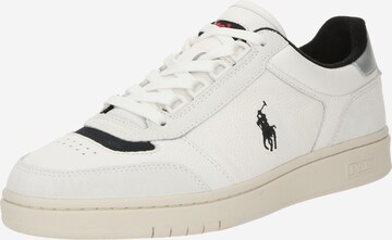 Baskets basses Polo Ralph Lauren en blanc : devant