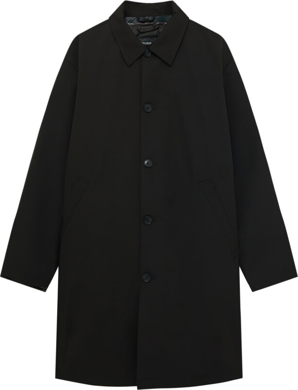 Pull&Bear Mantel in Schwarz YC5576 Pull&Bear Mantel in Schwarz YC5576