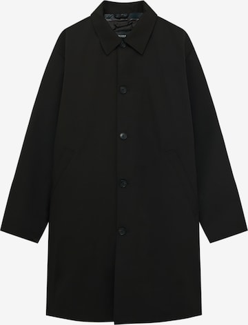 Manteau mi-saison Pull&Bear en noir : devant