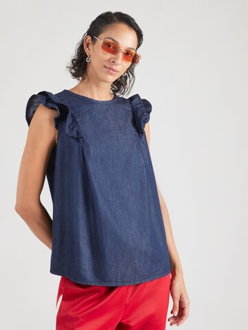 MORE & MORE Blouse in Blauw: voorkant