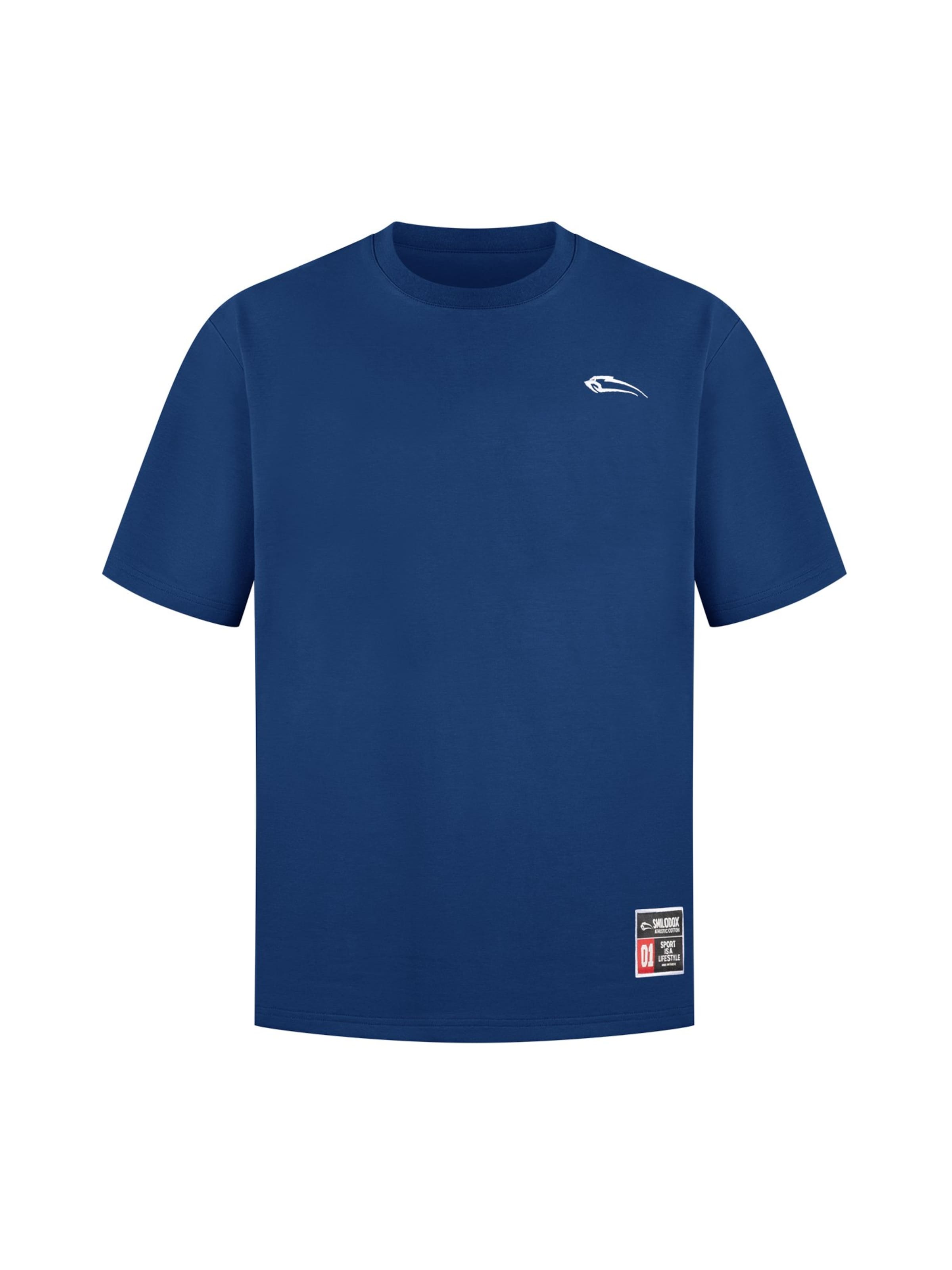 Smilodox Shirt 'Rayk' in Blauw: voorkant