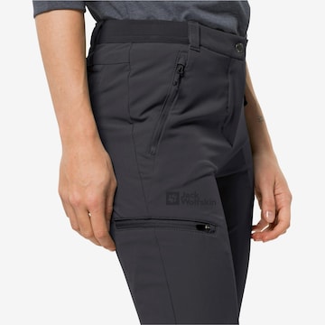 JACK WOLFSKIN Regular Outdoor Pants 'GEIGELSTEIN' in Black