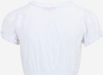 Krüger Madl - Blusa tradicional en blanco