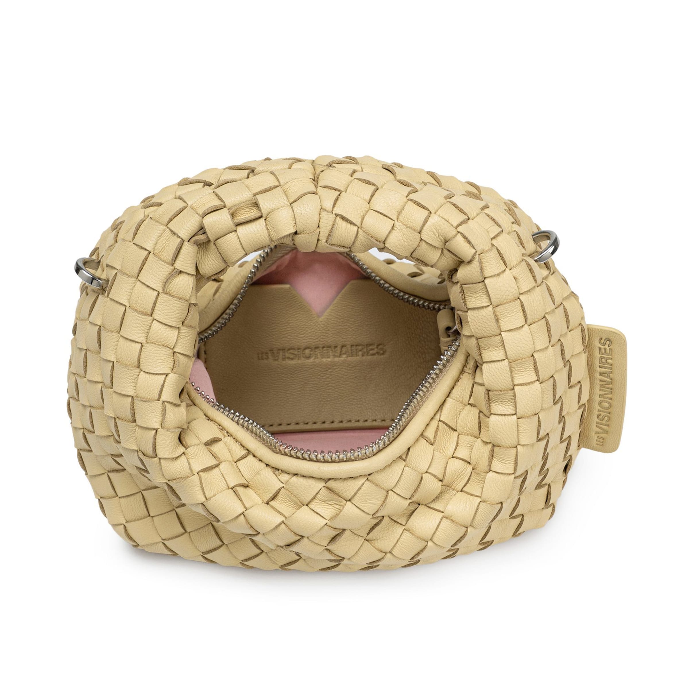 Les Visionnaires Handbag 'Greta Micro weave' in Yellow