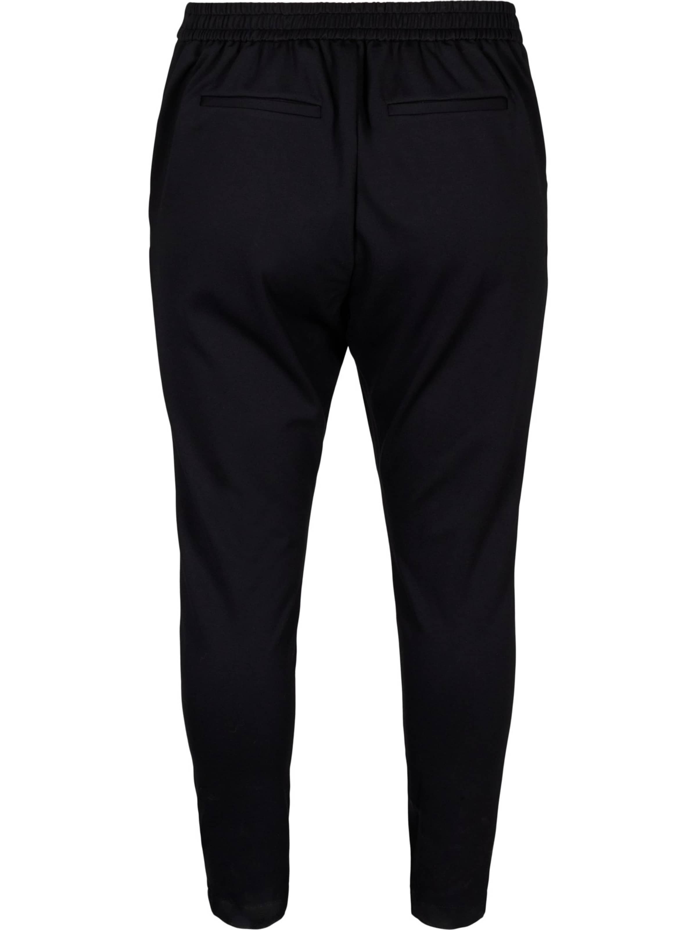 Zizzi Slimfit Bukser 'JMADDIE' i sort