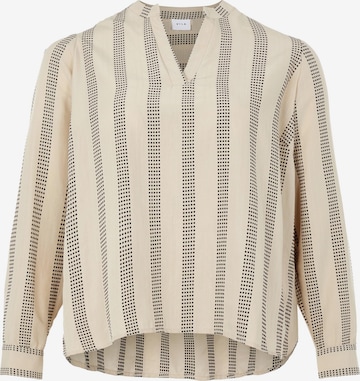EVOKED Blouse 'Etna' in Beige: voorkant