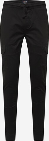 Pantalon cargo 'Caka' Denim Project en noir : devant