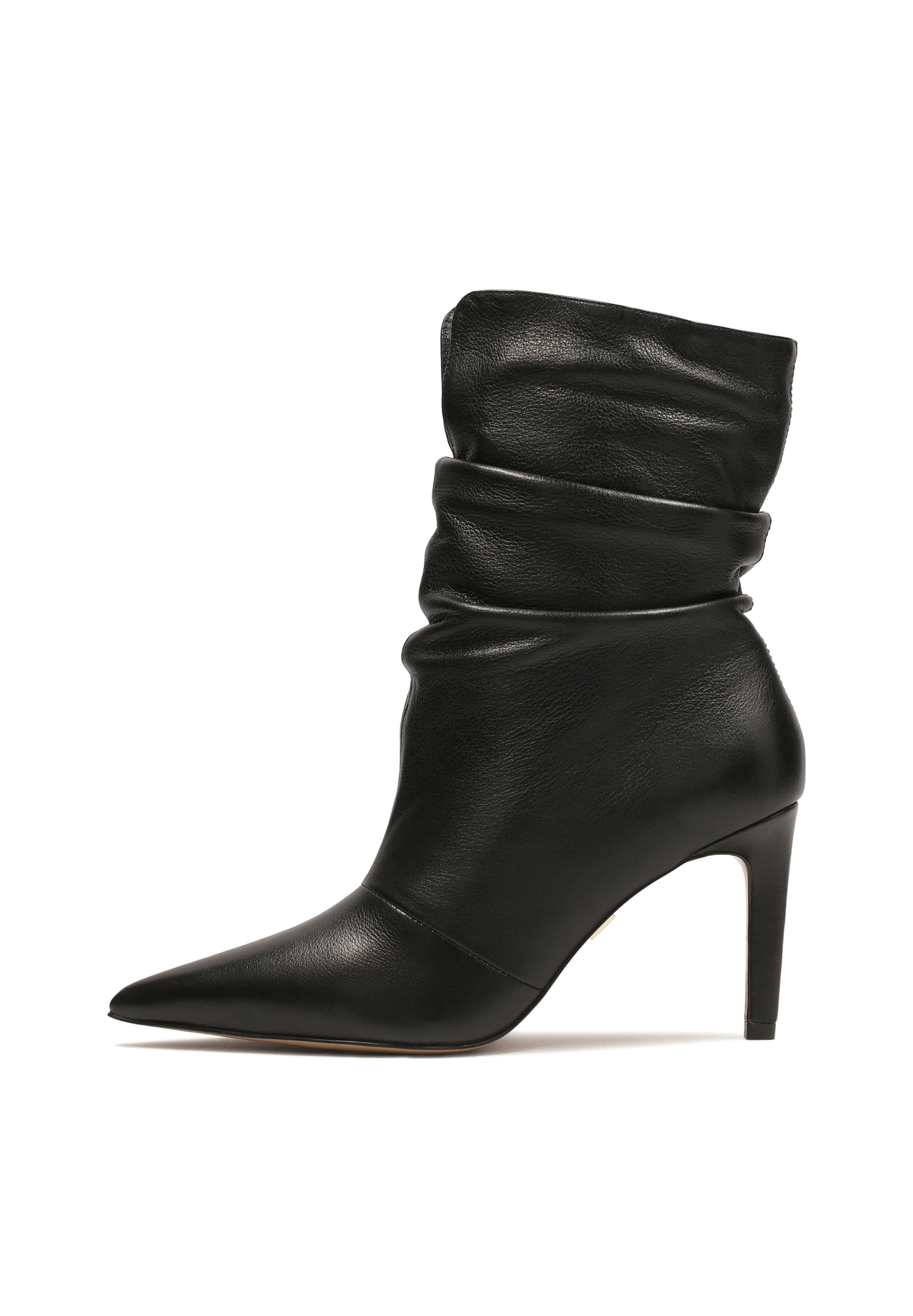 Kazar Stiefelette in Schwarz: Vorderseite