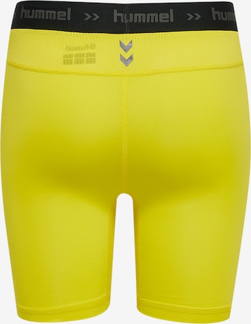 Hummel Skinny Workout Pants in Yellow