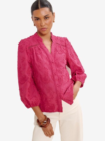 Lipsy Blouse in Pink: front