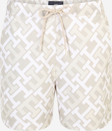 Tommy Hilfiger Underwear Board Shorts in Beige: front