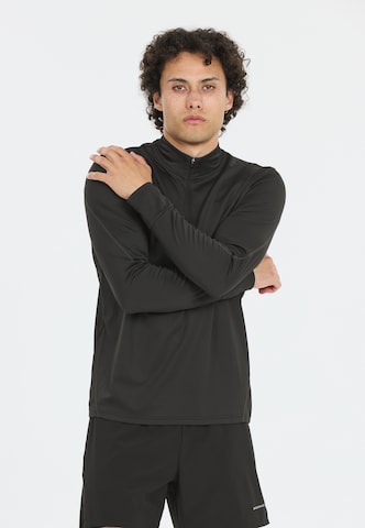 ENDURANCE Midlayer 'Etan' in Schwarz: Vorderseite