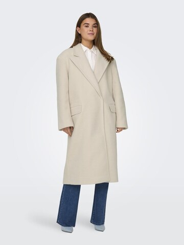 Manteau mi-saison 'ONLKOKO' ONLY en blanc : devant