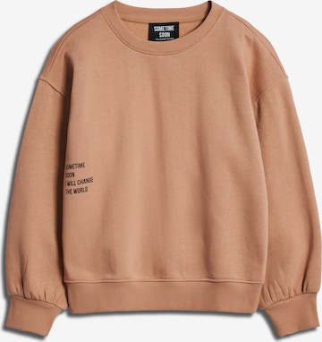 SOMETIME SOON Sweatshirt in Brown: front