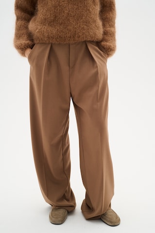 InWear regular Bukser med fals 'KhaiI' i brun: forside