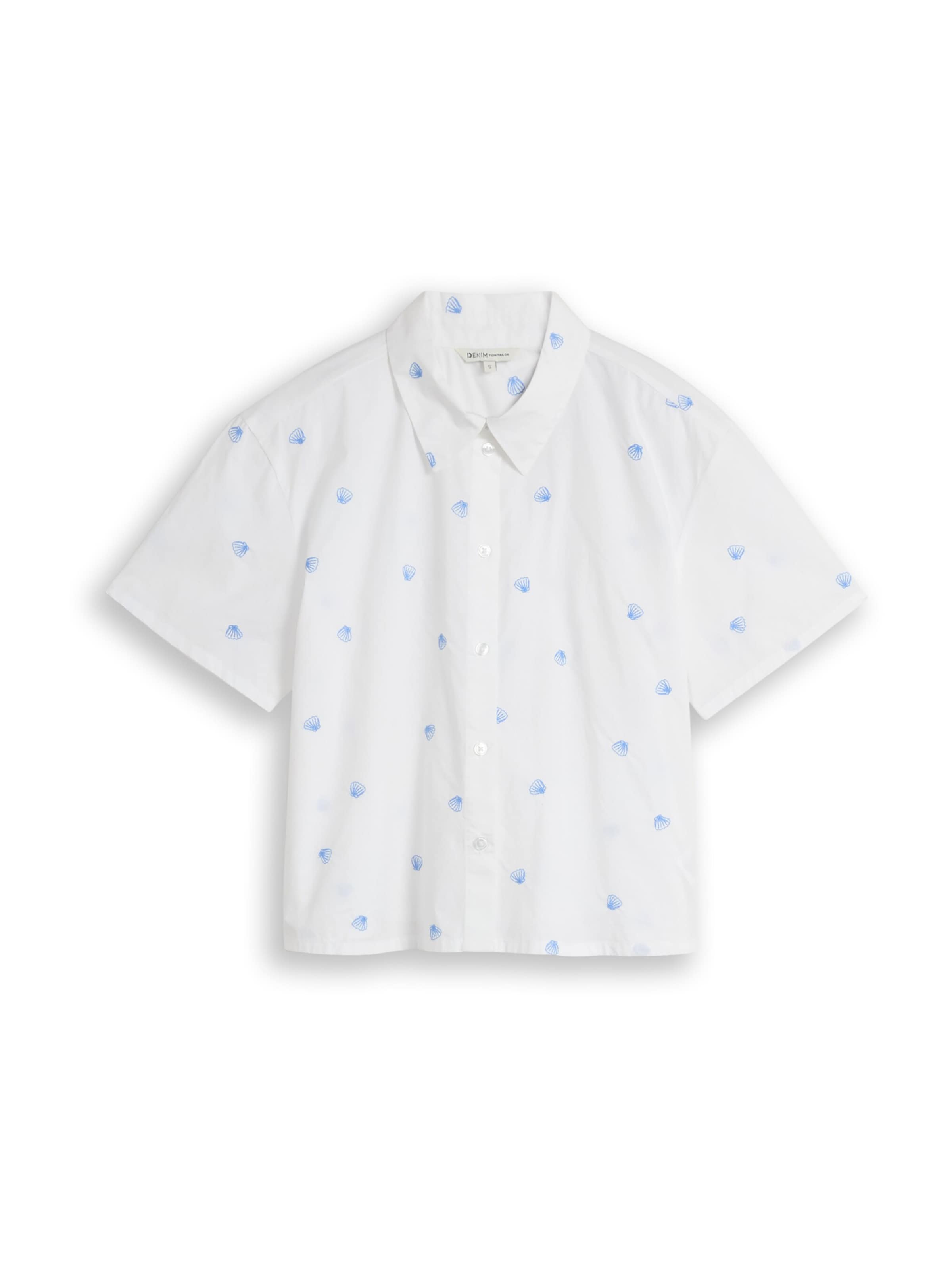 TOM TAILOR DENIM - Blusa en blanco: frente
