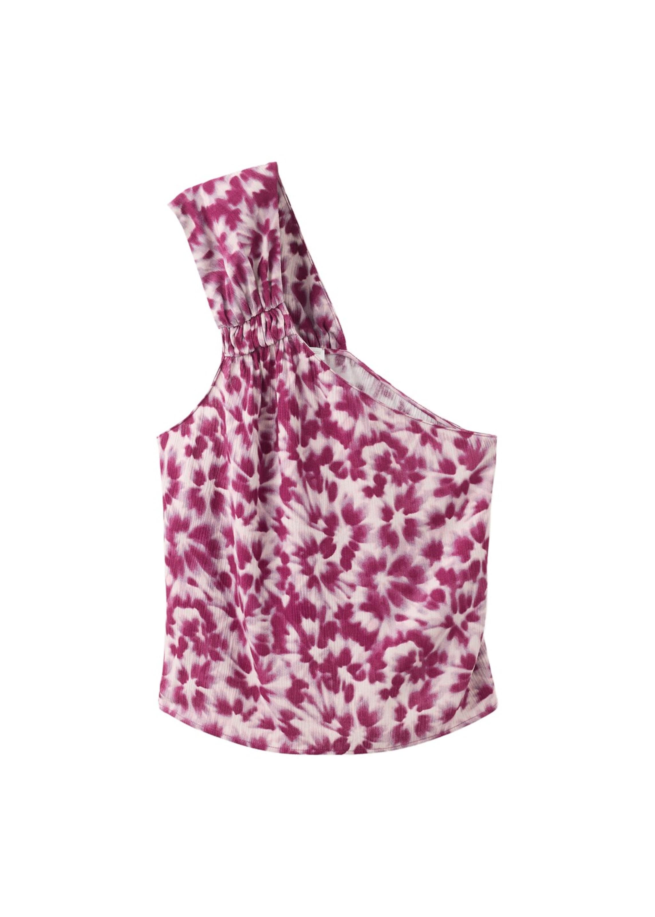 MANGO TEEN Top 'Hibiscot' in Pink: front