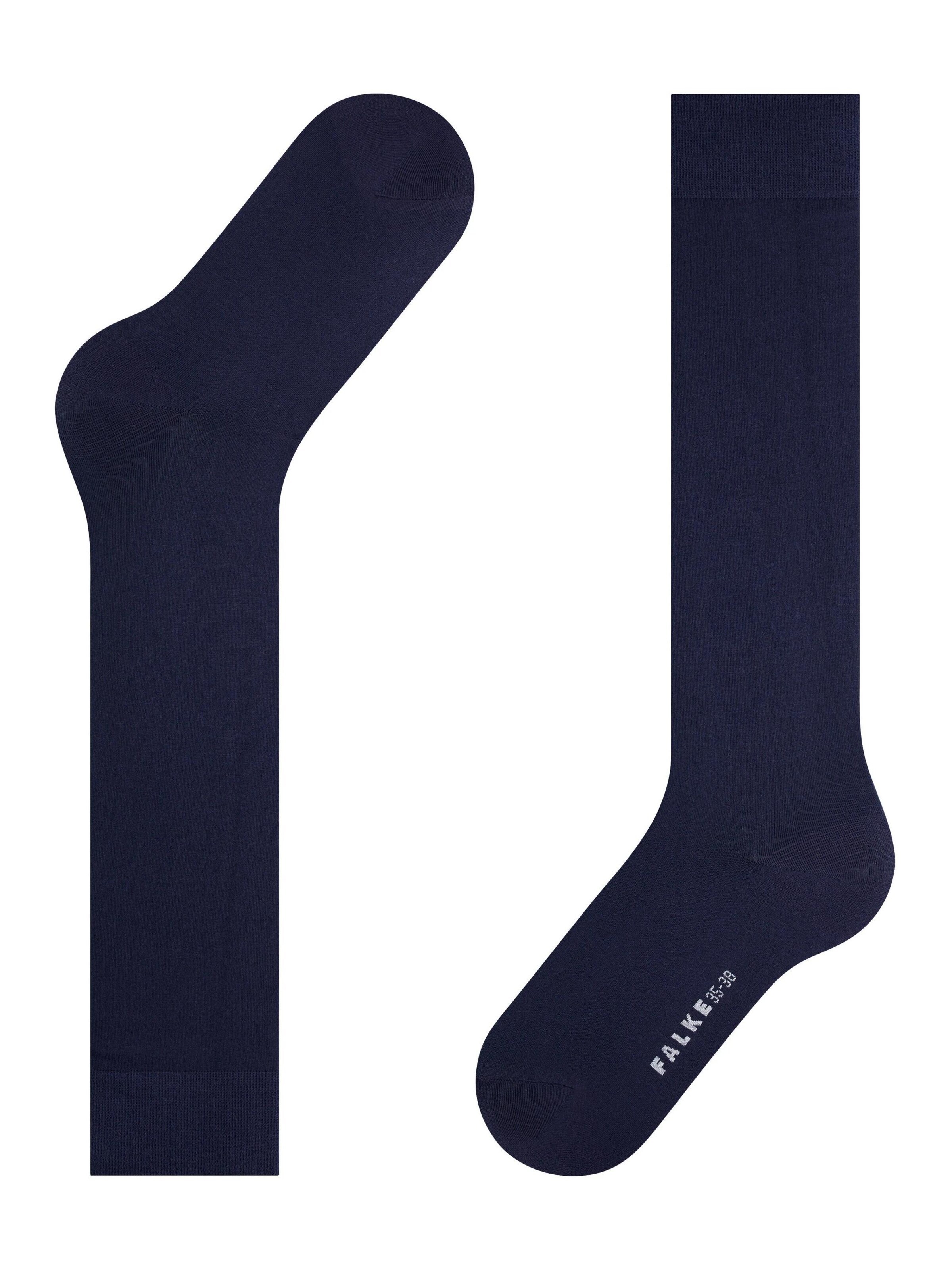FALKE Kniestrümpfe 'Cotton Touch'‌‌‌ in Blau