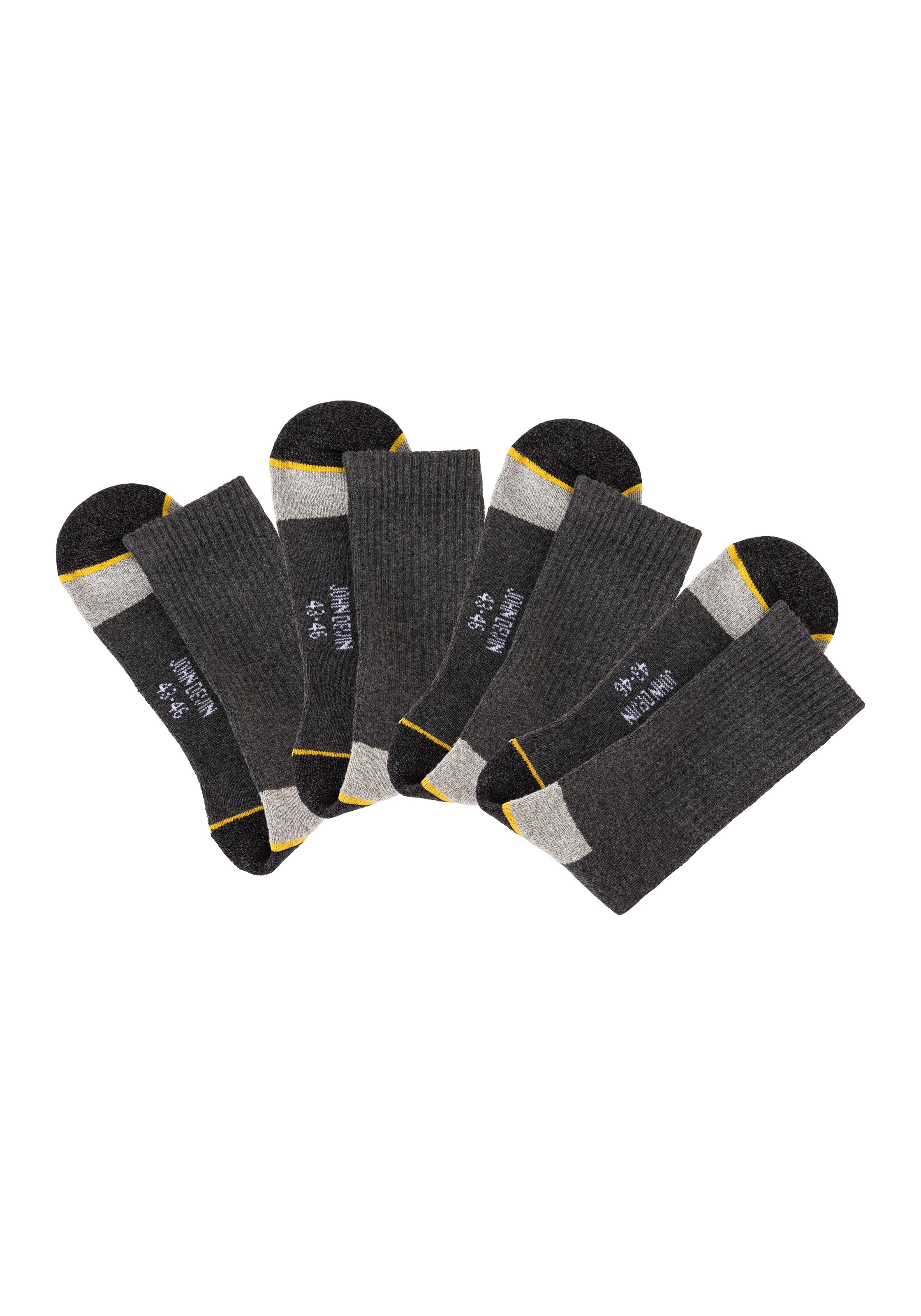 JOHN DEVIN Socken in Schwarz: Vorderseite