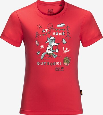 JACK WOLFSKIN T-Shirt in Rot: predná strana