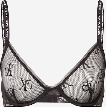 Calvin Klein Underwear Triangle Bra 'Demi' in Black: front