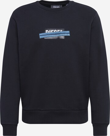 DIESEL Regular fit Sweatshirt 'GIRK' in Blauw: voorkant