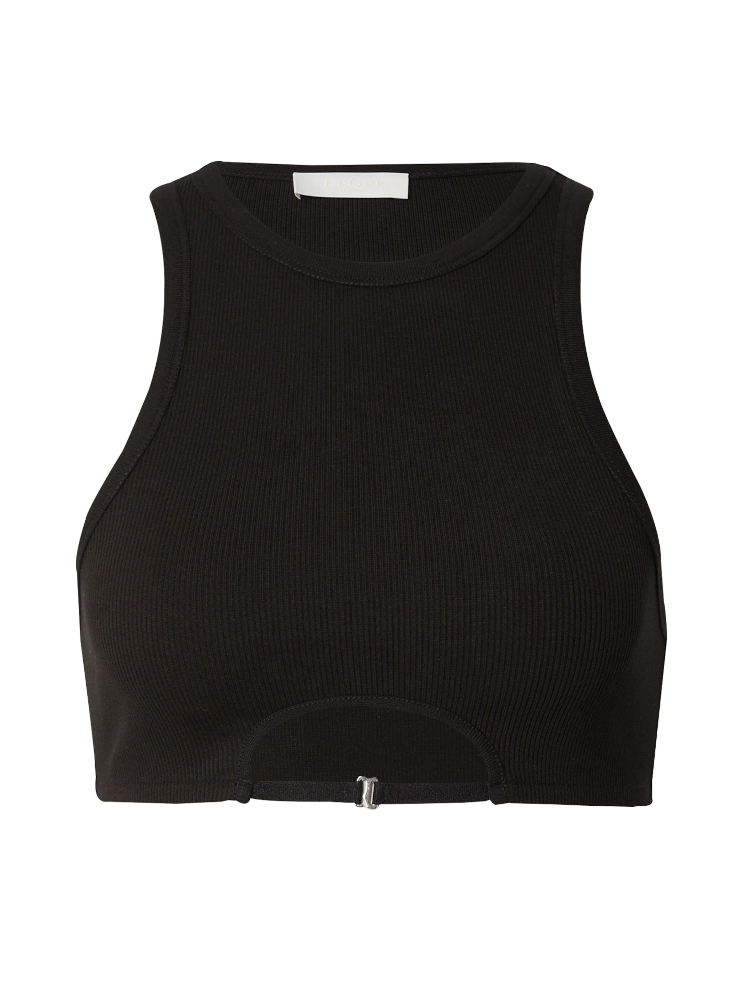 LeGer by Lena Gercke Топ 'Charis' в черно: отпред