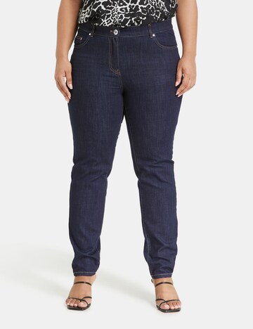 SAMOON Slim fit Jeans in Blue: front